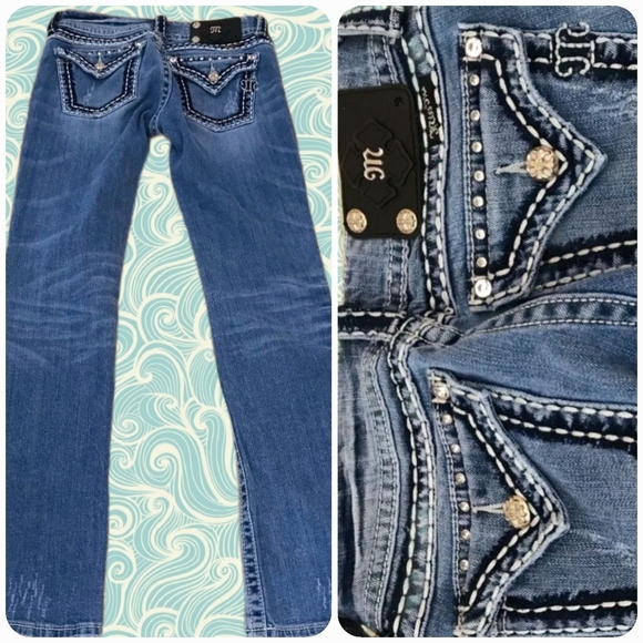 Women's Miss Me Medium Wash Jean's! Size 27 - Picture 7 of 7